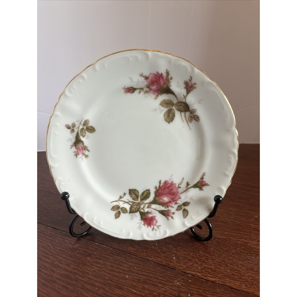 VTG L&M Bond Fine China Pompadour Rose 6.25"Appetizer/Salad‎ Plate Replacement